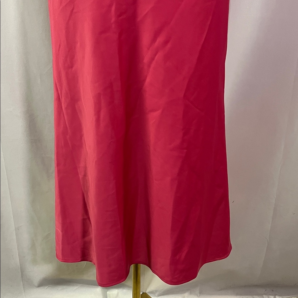 Rachel Zoe Pink Satin Midi Skirt - Picture 8 of 15